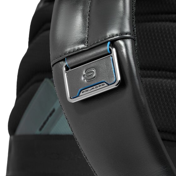 Piquadro Blue Square Daypack Protection RFID Cuir 37 cm Compartiment pour ordinateur portable
