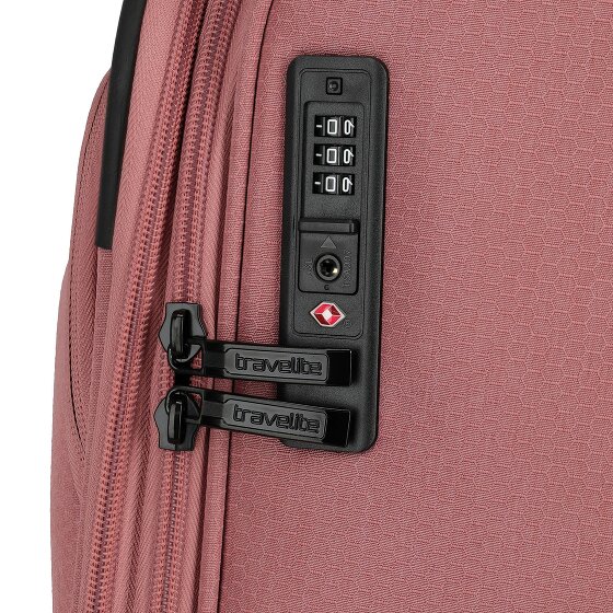 Travelite Kick Off 4 roues Valise cabine L 78 cm avec soufflet d'extension