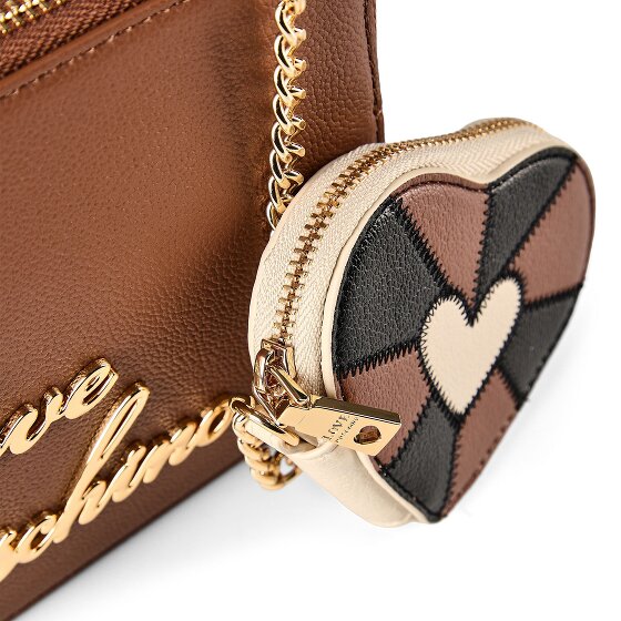 Love Moschino Heart Charm Sac à bandoulière Cuir véritable 20 cm