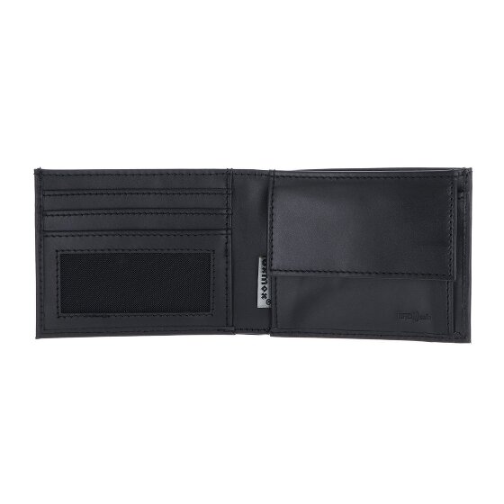 oxmox Leather Porte-monnaie Protection RFID Cuir véritable 11 cm