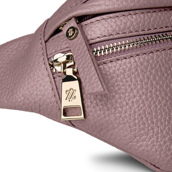 Lazarotti Sac banane en cuir « Bologna » à double fermeture éclair, à porter en bandoulière, 25 cm