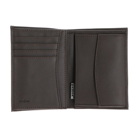 oxmox Leather Porte-monnaie Protection RFID Cuir véritable 10 cm