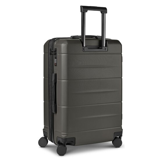 Police London 4 roues Valise cabine 64 cm avec soufflet d'extension