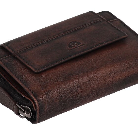 Greenburry Destressed Porte-monnaie Protection RFID Cuir 13.5 cm