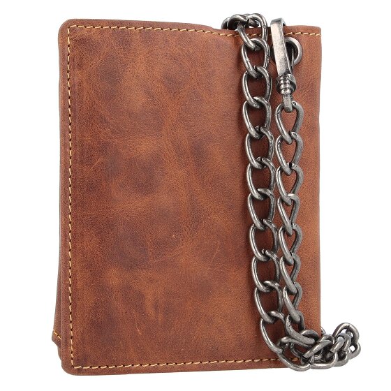 Greenburry Porte-monnaie Vintage Cafe-Racer RFID en cuir 9,5 cm