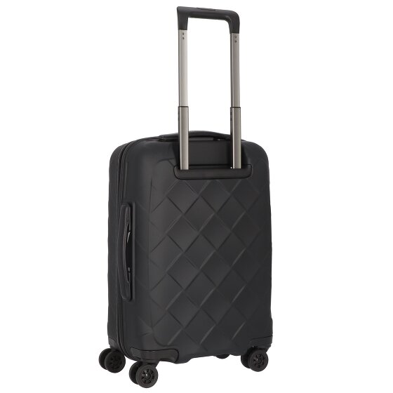 Stratic Leather & More 4 roulettes Trolley de cabine 55 cm Compartiment pour ordinateur portable