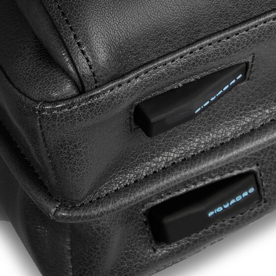 Piquadro Solm Attaché-case Cuir véritable 42 cm Compartiment ordinateur