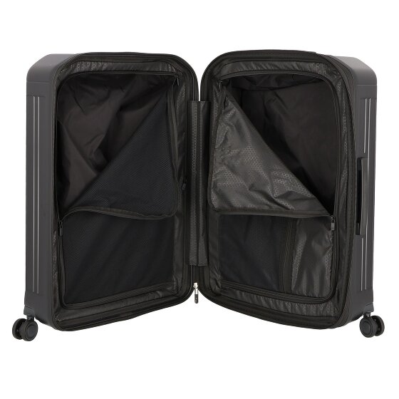 Piquadro PQ Light 4 roulettes Trolley 69 cm avec soufflet d'extension