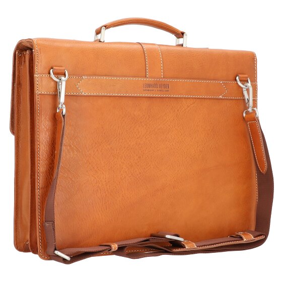 Leonhard Heyden Bergamo Porte-documents en cuir 40 cm Compartiment pour ordinateur portable