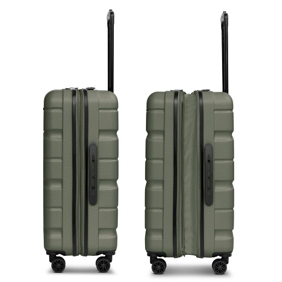 Franky Munich 4.0 Set de valises à 4 roulettes 3 pièces avec soufflet extensible