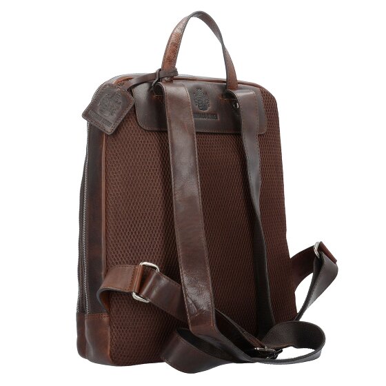 Leonhard Heyden Roma sac à dos en cuir 40 cm compartiment pour ordinateur portable