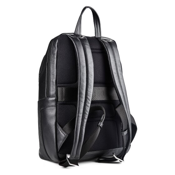 Piquadro Daypack Cuir véritable 39 cm Compartiment ordinateur