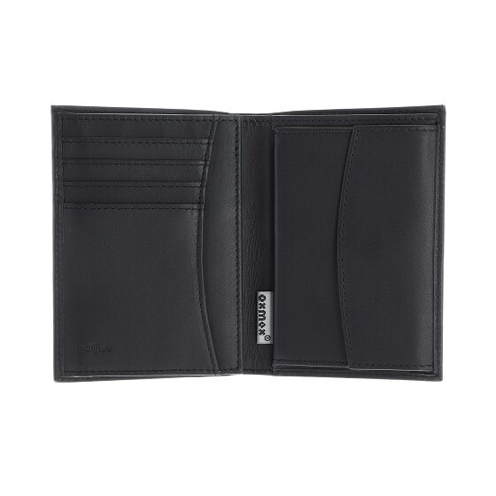 oxmox Leather Porte-monnaie Protection RFID Cuir véritable 13 cm