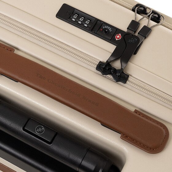 The Chesterfield Brand Zuna 4 roulettes Trolley de cabine S 55 cm Compartiment pour ordinateur portable