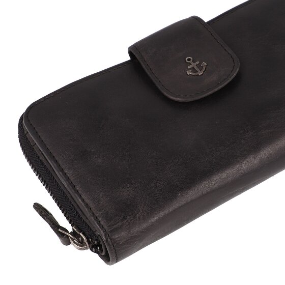 Harbour 2nd Anchor Love Porte-monnaie Protection RFID Cuir véritable 19 cm