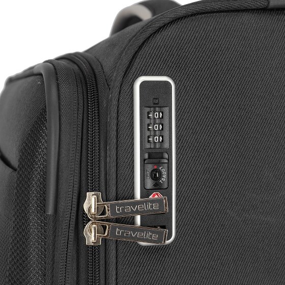 Travelite Miigo 4 roues Set de valises 4 pièces avec soufflet d'extension