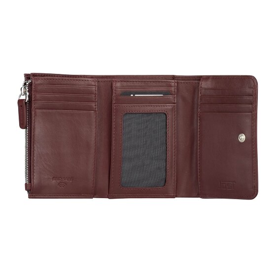 Jost Arva Porte-monnaie Protection RFID Cuir véritable 12 cm