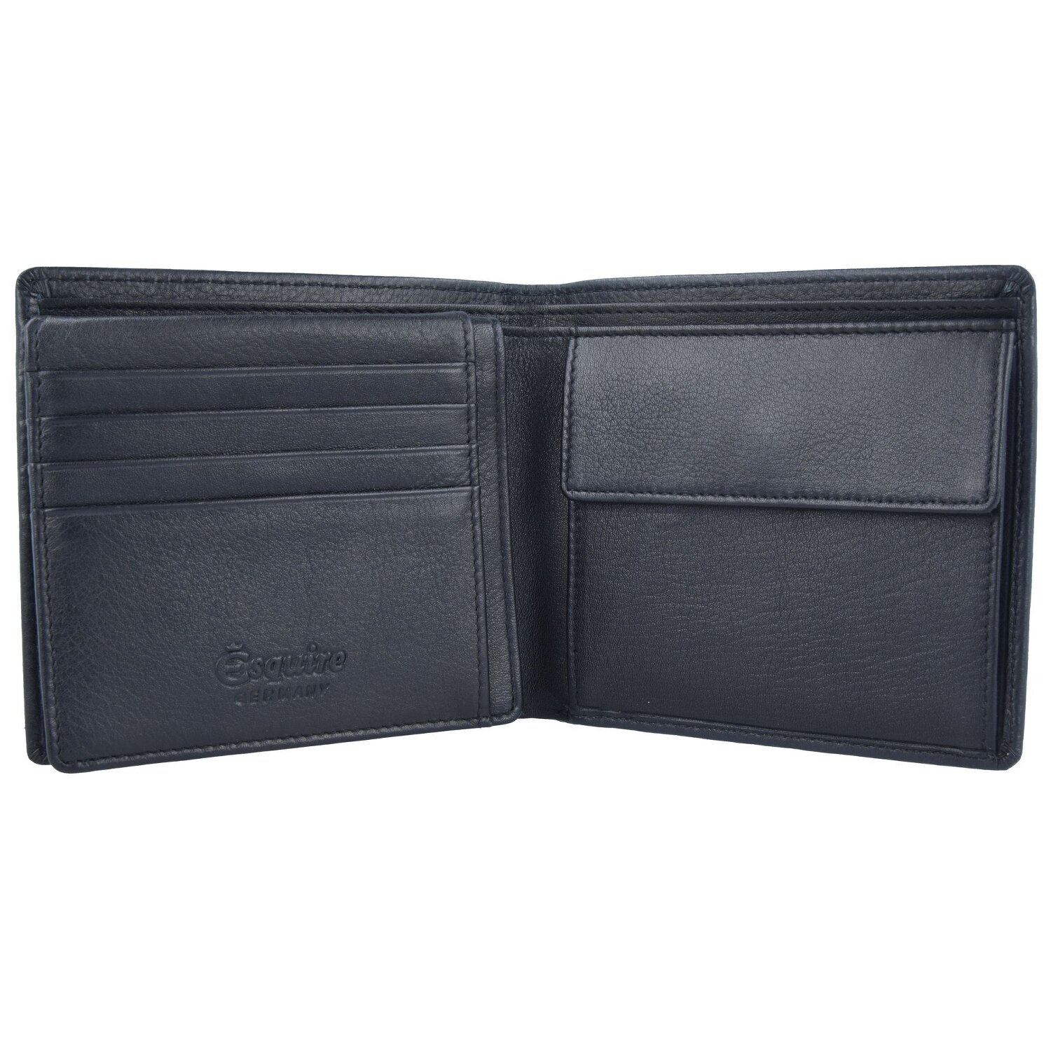 『porte-monnaie』(ーnoirー) Esquire New Line Porte-monnaie Protection RFID Cuir 11.5 cm