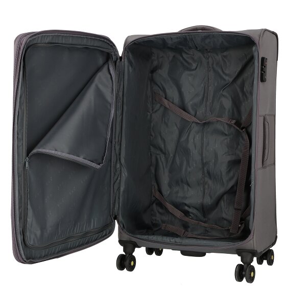 d&n Travel Line 9704 4 roulettes Trolley L 78 cm avec soufflet d'extension