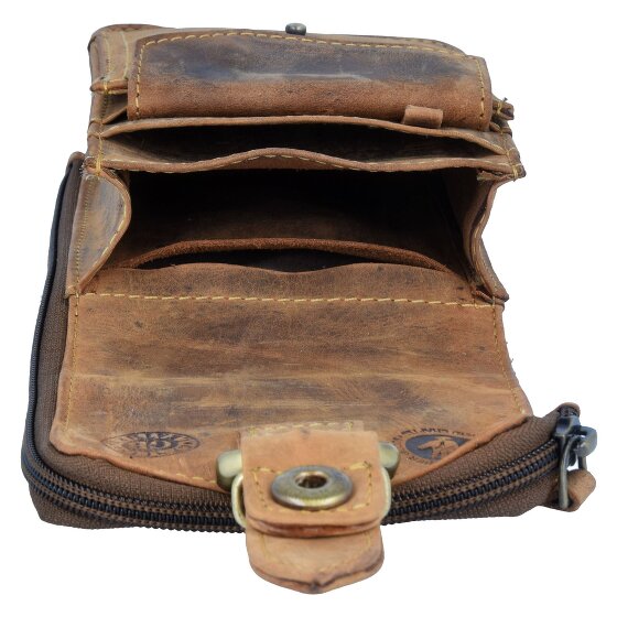 Greenburry Sac banane vintage en cuir 10 cm