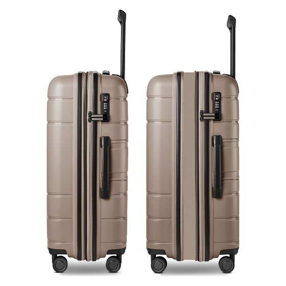Redolz Essentials 11 4 roues Valise cabine 66 cm avec soufflet d'extension
