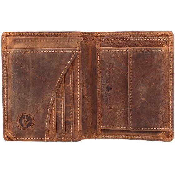 Greenburry Porte-monnaie Vintage RFID en cuir 10 cm