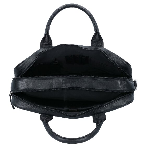 Dermata Attaché-case Cuir véritable 40 cm Compartiment ordinateur