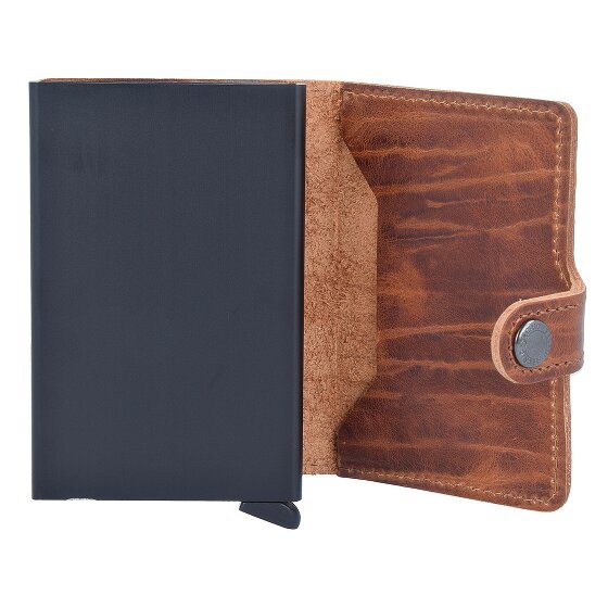 Secrid Miniwallet Étui pour cartes de crédit Protection RFID Cuir véritable 6.5 cm