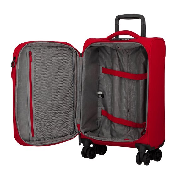 Jump Monthélys 4 roulettes Trolley de cabine 55 cm avec soufflet d'extension