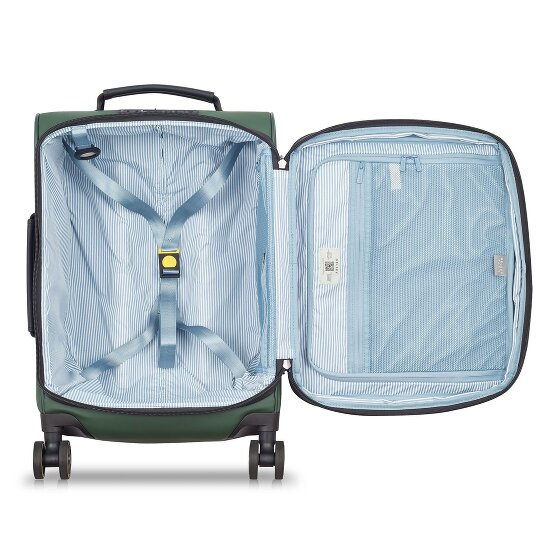 Delsey Paris Turenne Soft 4 roulettes Trolley de cabine 55 cm avec soufflet d'extension