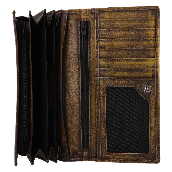 Greenburry Destressed Porte-monnaie Protection RFID Cuir 13 cm