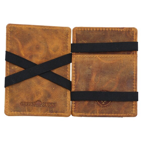 Greenburry Vintage Magic Porte-monnaie en cuir RFID 10 cm
