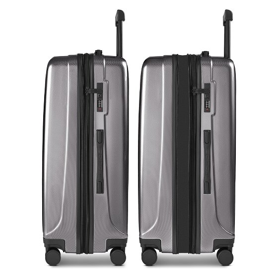 Police New York 4 roues Valise cabine L 72 cm avec soufflet d'extension
