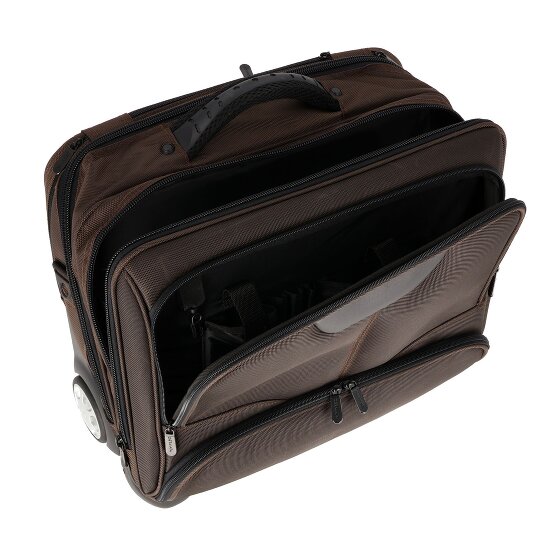 Dermata 2 roues Valise business 41 cm Compartiment ordinateur