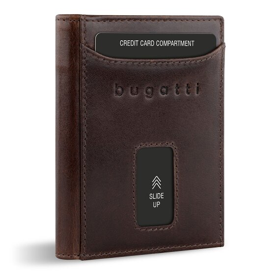 bugatti Secure Slim Porte-monnaie Protection RFID Cuir 8 cm