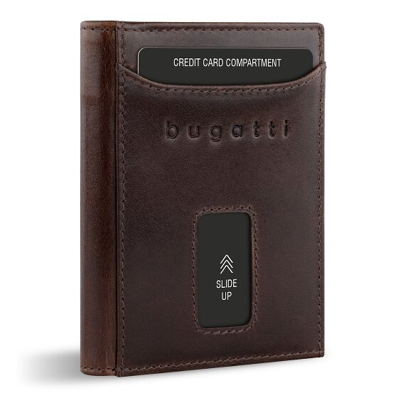bugatti Secure Slim Porte-monnaie Protection RFID Cuir 8 cm