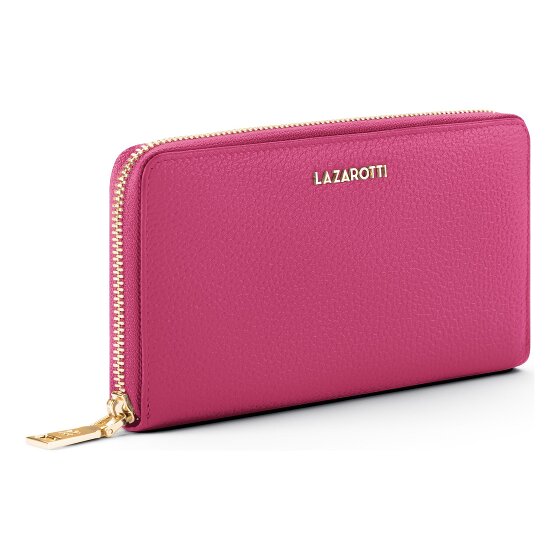 Lazarotti Bologna Leather XL Porte-monnaie zip-around en cuir 19 cm