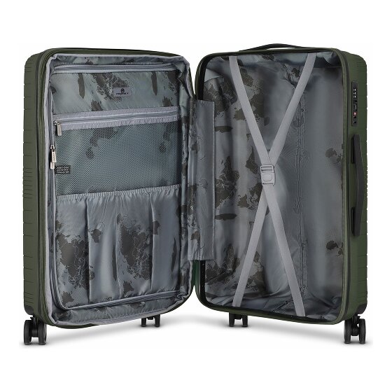 Franky Dallas 3.0 Set de valises à 4 roulettes 3 pièces avec soufflet d'extension