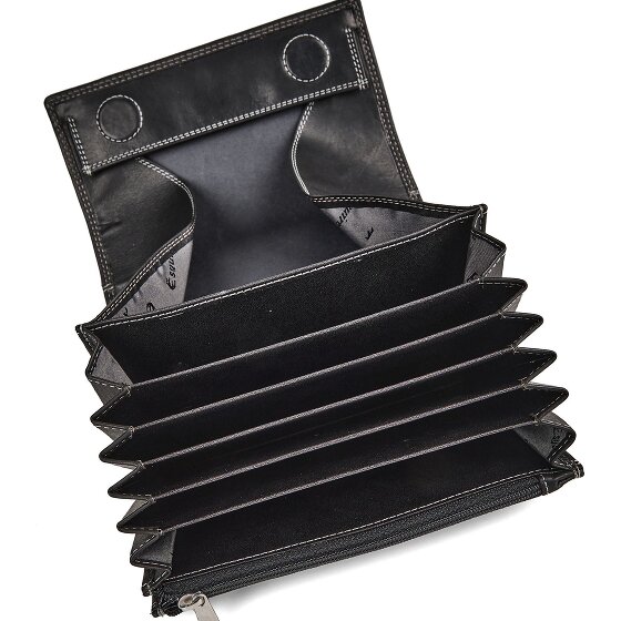 Esquire Dallas Porte-monnaie Protection RFID Cuir véritable 18 cm