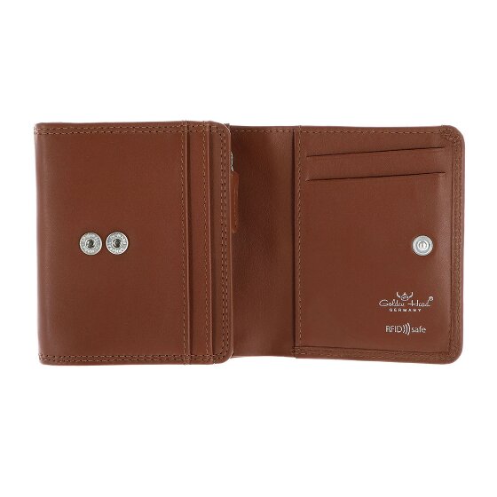 Golden Head Polo Porte-monnaie Protection RFID Cuir véritable 10 cm