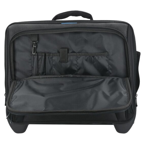 Dermata 2 roues Valise business 38 cm Compartiment ordinateur