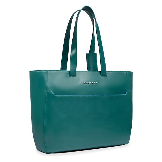 Piquadro Blue Square Sac de shopper Cuir véritable 40 cm
