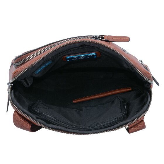Piquadro Black Square Sac à bandoulière en cuir 24 cm