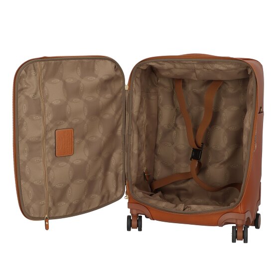 Bric's Life Pelle 4 roulettes Trolley de cabine 55 cm