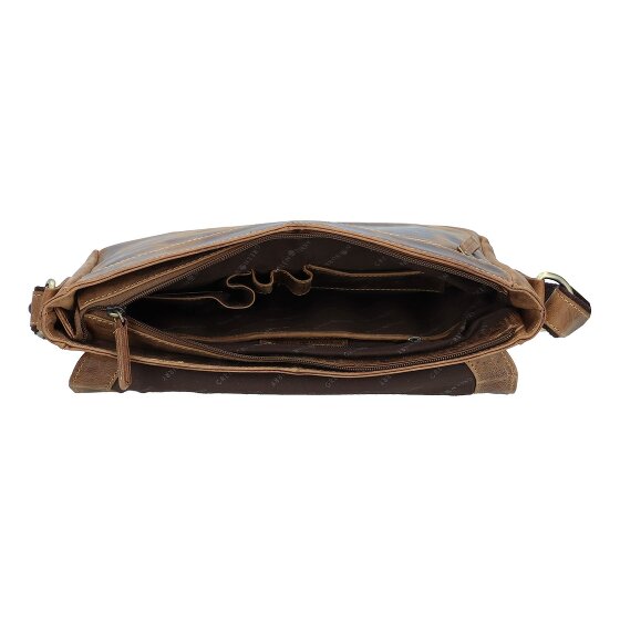 Greenburry Vintage Messenger Sac à bandoulière en cuir 33 cm