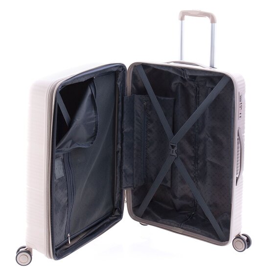 Gladiator 0800 4 roues Valise cabine 65 cm avec soufflet d'extension
