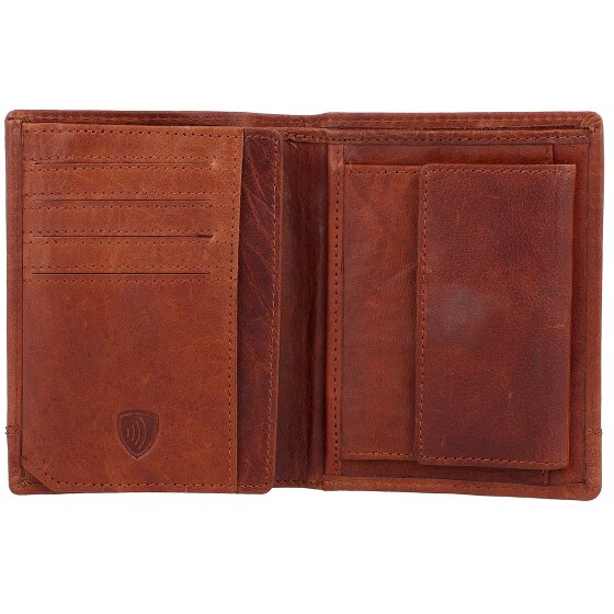 Spikes & Sparrow Porte-monnaie RFID en cuir 10 cm