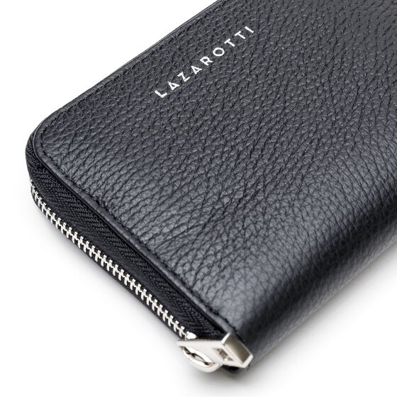 Lazarotti Milano Leather Porte-monnaie en cuir 13,5 cm