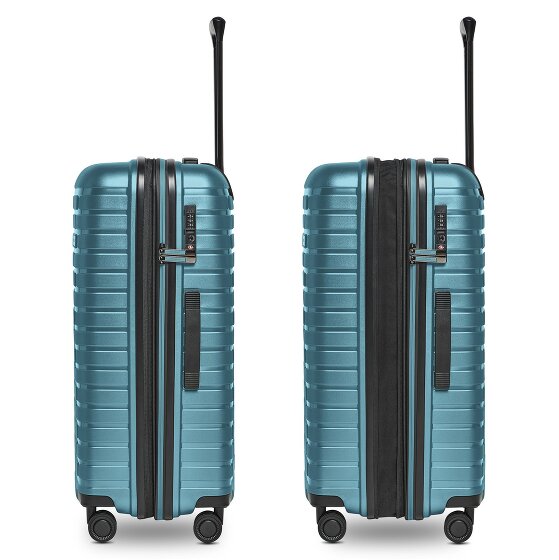 Pactastic Collection 04 THE MEDIUM + 4 roulettes Trolley M 66 cm avec soufflet d'extension