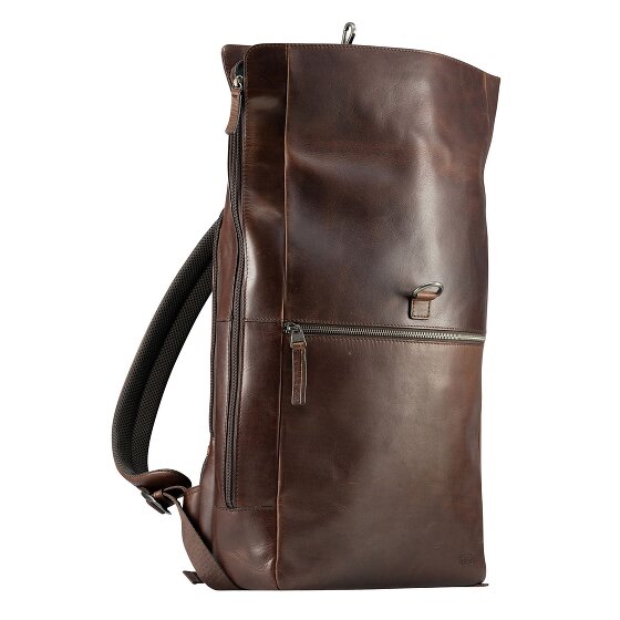 Jost Lund Sac à dos professionnel Cuir véritable 44 cm Compartiment ordinateur